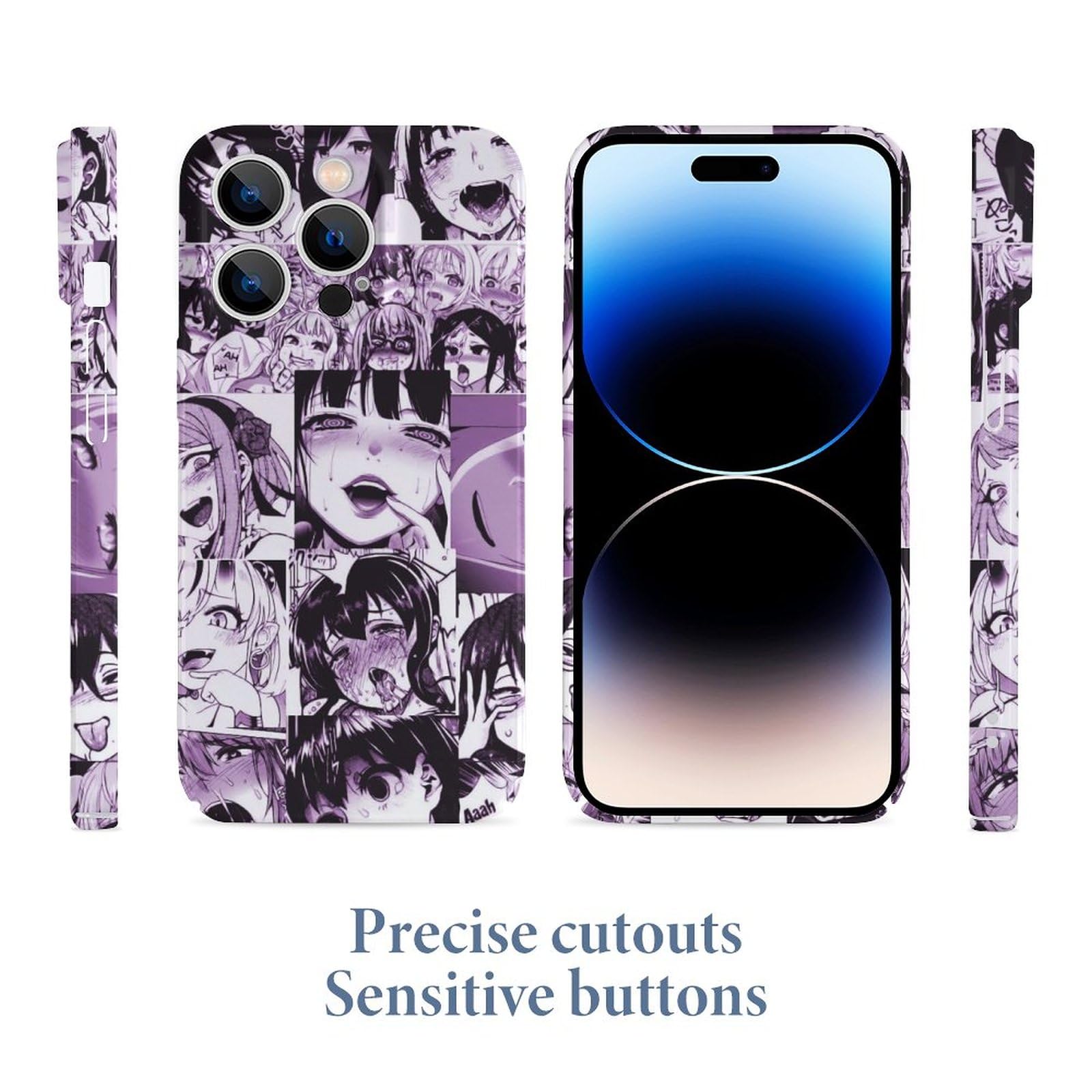 Amazon.co.jp: iPhone 14 ケース アヘ顔 アニメ アニメ スマホケース