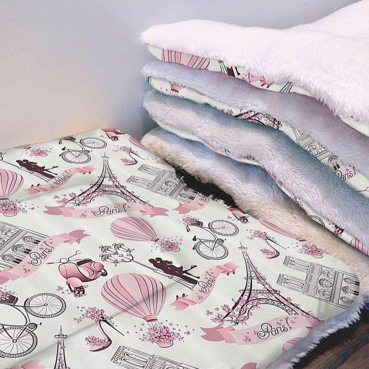 review Pink Black Thermal Pet Mat Bed Liner Paris Travel Honeymoon Flowers and Bike Cozy Self Heating Warming Kitty Kitten Puppy Small Dog Bed Paris Decor 25