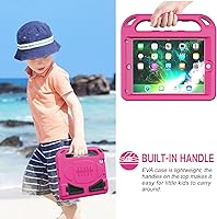 Vista 6 de LEDNICEKER Funda para niños para iPad 9.7 2018/2017 y iPad Air 2 - Protector de pantalla integrado a prueba de golpes con mango plegable para niños