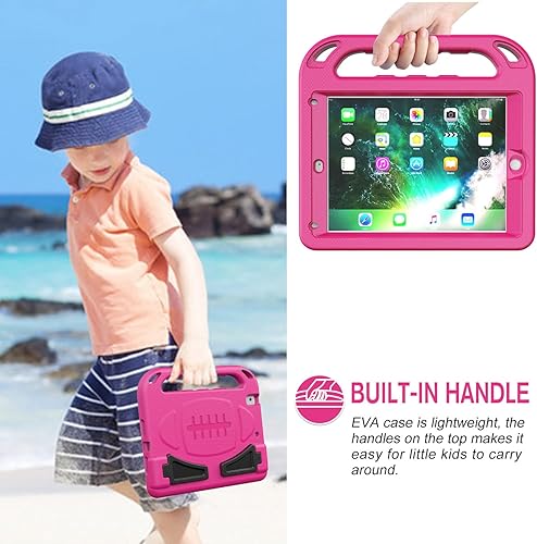 Miniatura 6 de LEDNICEKER Funda para niños para iPad 9.7 20182017 y iPad Air 2 - Protector de pantalla integrado a prueba de golpes con mango plegable para niños