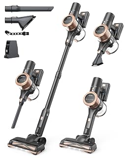 48kPA Cordless Vacuum Cleaner, 190AW Powerful Suction, Max 60min Runtime, 4000mAh Large Battery, Anti Hair Wrap Stick Vacuum, Vacuum Cleaners for Home, Pet Hair, Hard Floors and Carpets, Cars - Amazon product rated Grade A