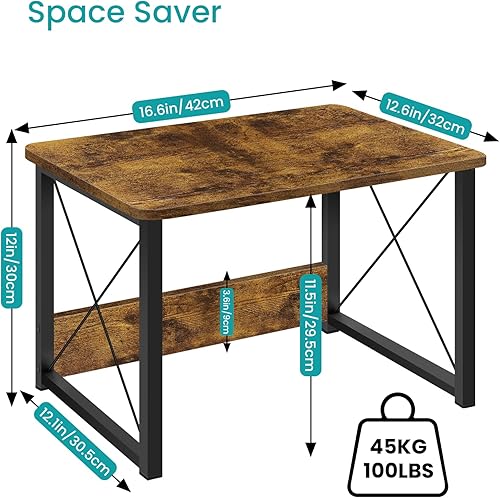 Miniatura 4 de ELITEROO Soporte de impresora de escritorio con almacenamiento, estante soporte de impresora, organizador de escritorio para el hogar y la oficina,