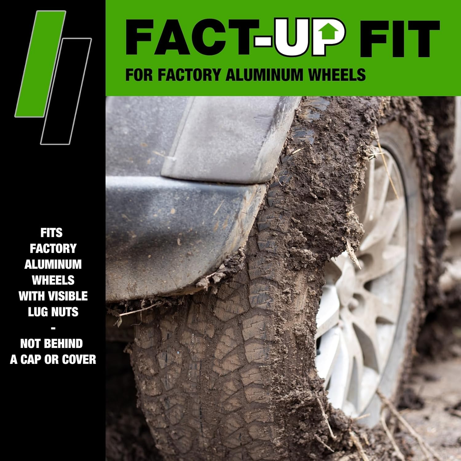 DPAccessories Lug Nuts Compatible with 2021-2026 Ford Bronco | Black OEM Style | for Factory Aluminum Wheels Only | Set of 27 Wheel Nuts | DFOBRO06F-BK/1