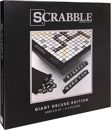 Miniatura 6 de Scrabble Deluxe Black Edition - Juego de mesa con tocadiscos giratorio de madera de lujo de alta gama juego de Scrabble para adultos edición de lujo