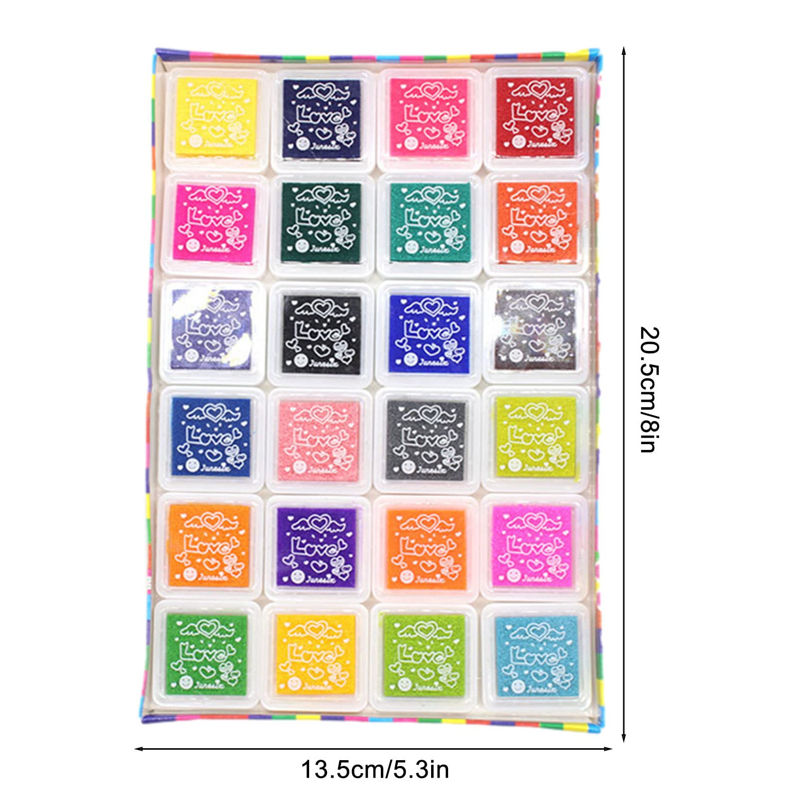 Lot de 5 tampons pour tampons, 24 couleurs, tampons d'encre dégradés, tampons d'encre lavables pour bricolage, scrapbooking, loisirs créatifs, cartes de timbre Retorno