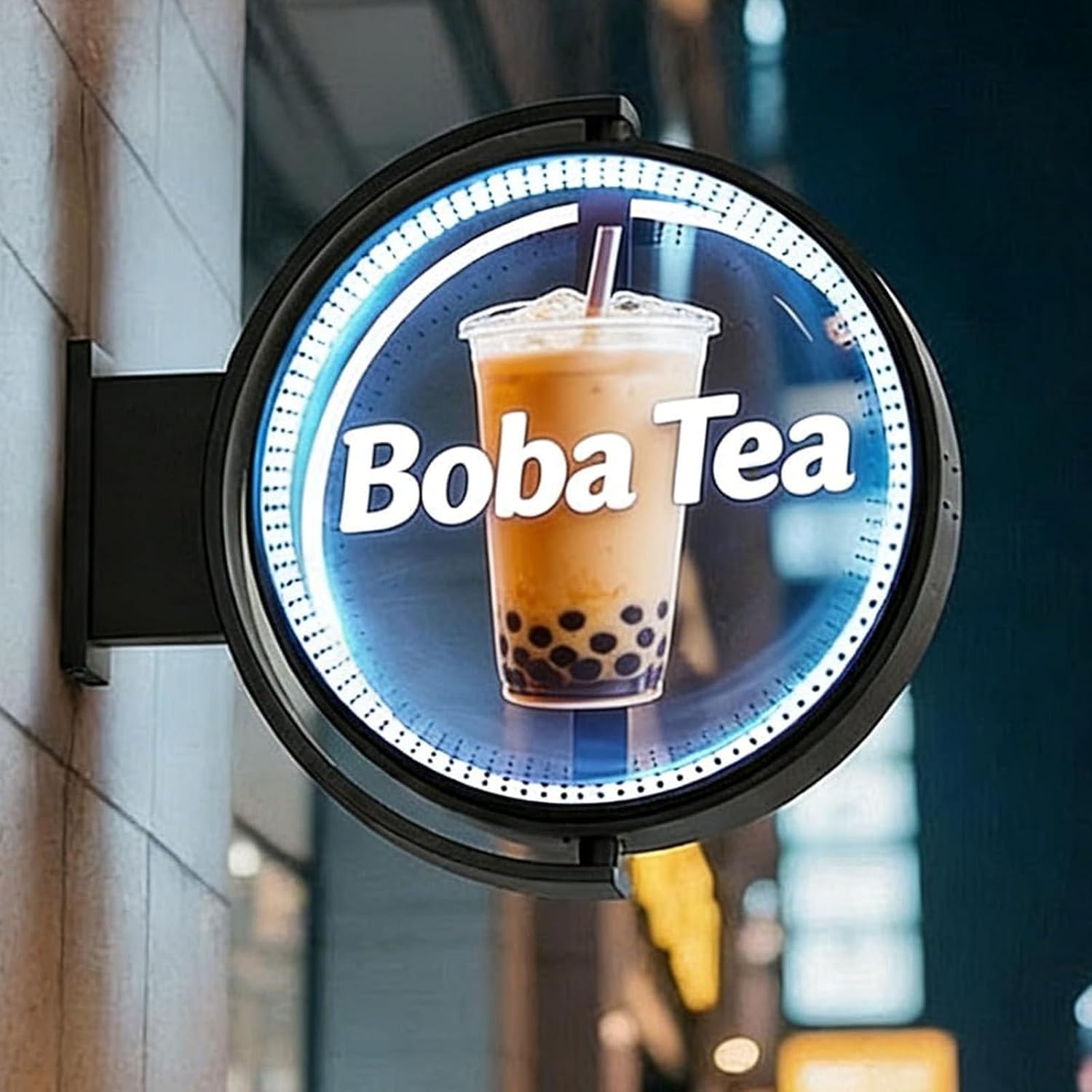3D Holographic Double-Sided Light Box,Naked Eye 3D Hologram Fan Projector w/App Control,LED Rotating Light Box,Levitation Stereoscopic Advertising Display Sign 60cm
