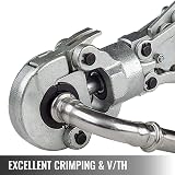 VEVOR Pince à Sertir Hydraulique Forme TH/V 12-28/16-32 Kit de Pince de Sertissage Multicouche Force de Pression 6 T Sertisseuse Tête Pivotante à 360°, avec Bouteille pour Tuyaux PE PEX PB - 3