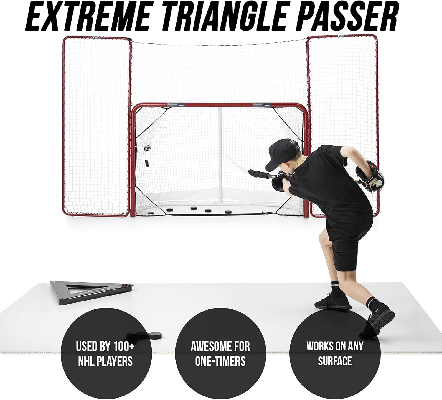Better Hockey Kit - Extreme Stickhandling Trainer, Professional Quality Sports Training Aid & Extreme Triangle Passer, Heavy-Duty : Sports & Outdoors