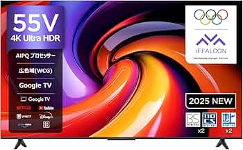 テレビ Google TV 55V UHD FPD 55インチ 4K UHD スマートテレビ | シームレスな