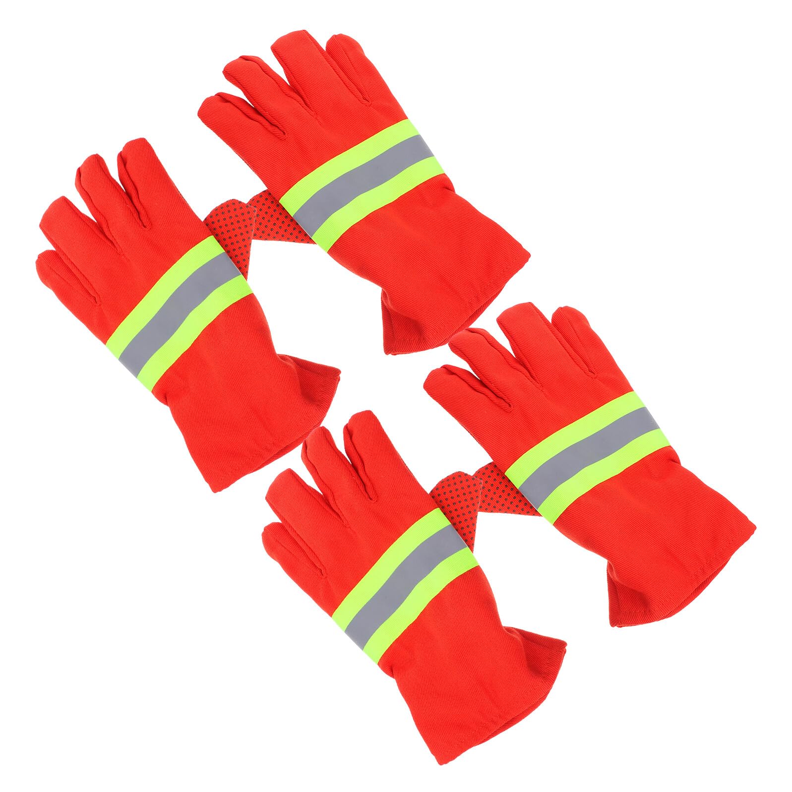 Mipcase 2paia Guanti Antincendio Ignifughi Resistenti Al Calore Per Soccorso Emergenza Lotta Antincendio e Protezione Da Alte Temperature Isolati Per