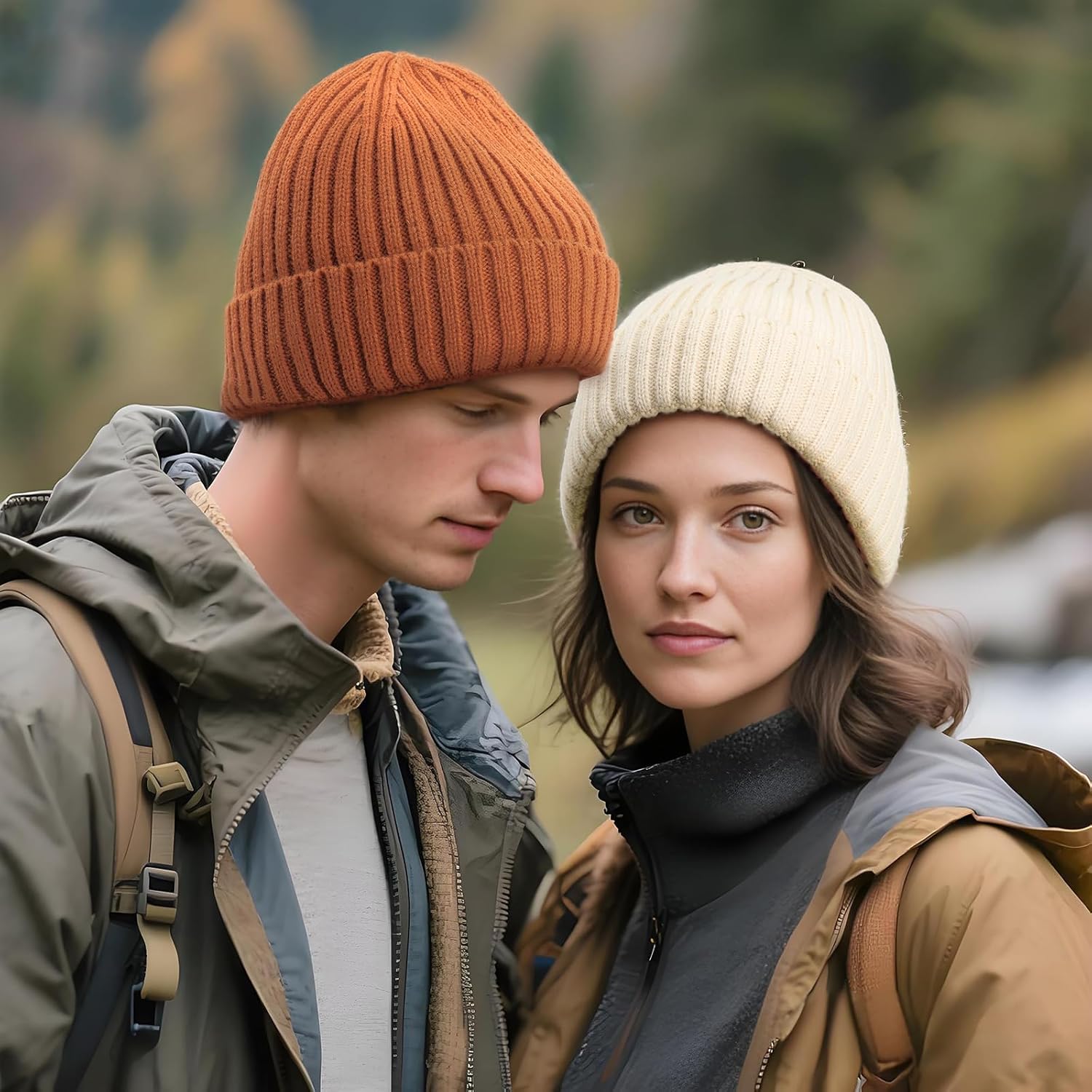 DRESHOW Womens Satin Lined Beanie Warm Winter Beanies Hat Silk Beanie Caps Cuffed Hat Soft Unisex Solid Skull Cap - Image 3