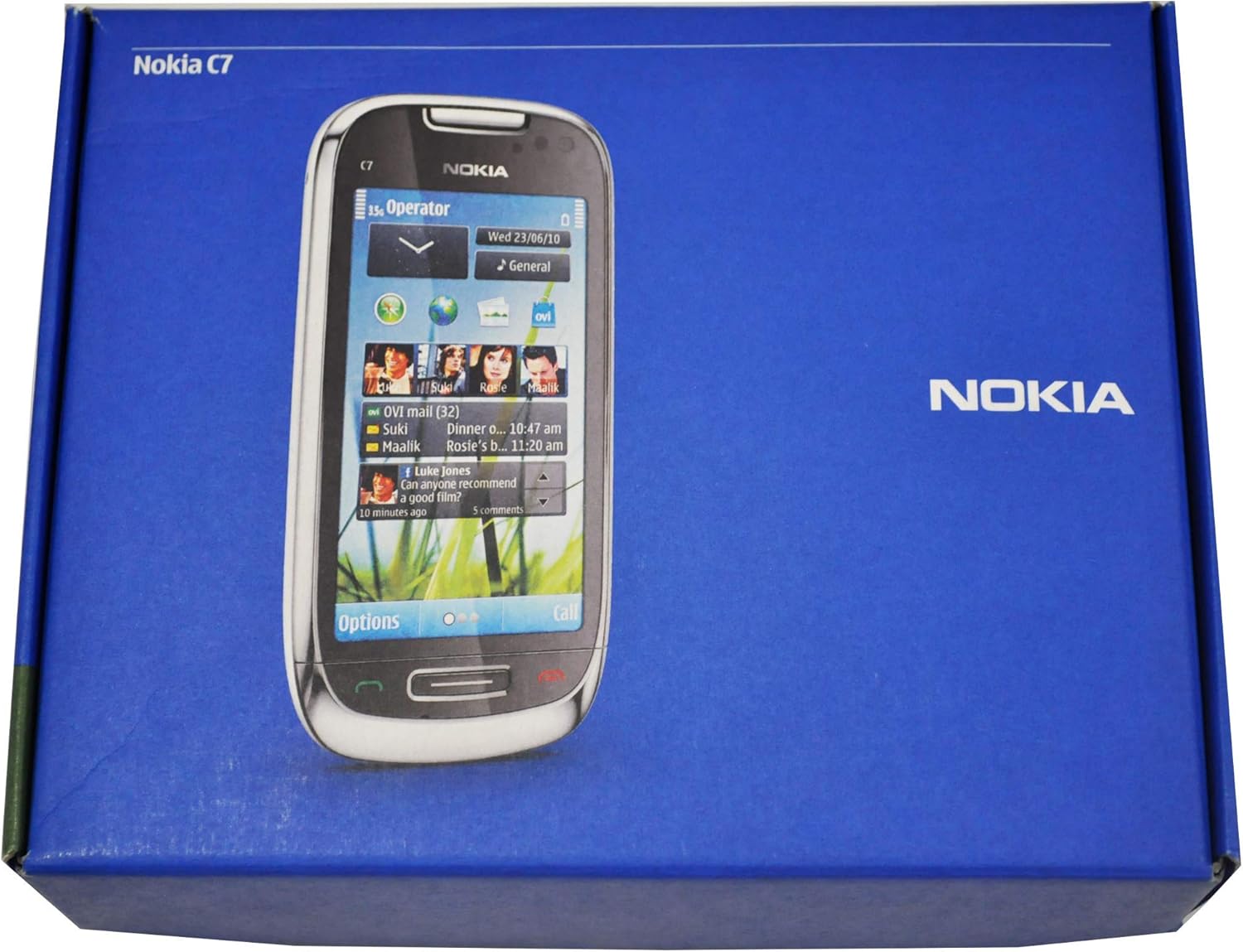 Nokia Original C7-00 Navigation Edition 8GB (GSM Only, No CDMA) Factory Unlocked 3G Cellphone (Charcoal Black) - International Version