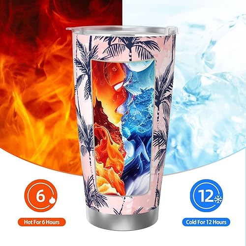 Miniatura 3 de Waldeal Vaso de acero inoxidable de 20 onzas con tapa, taza de café de viaje aislada para bebidas frías y calientes