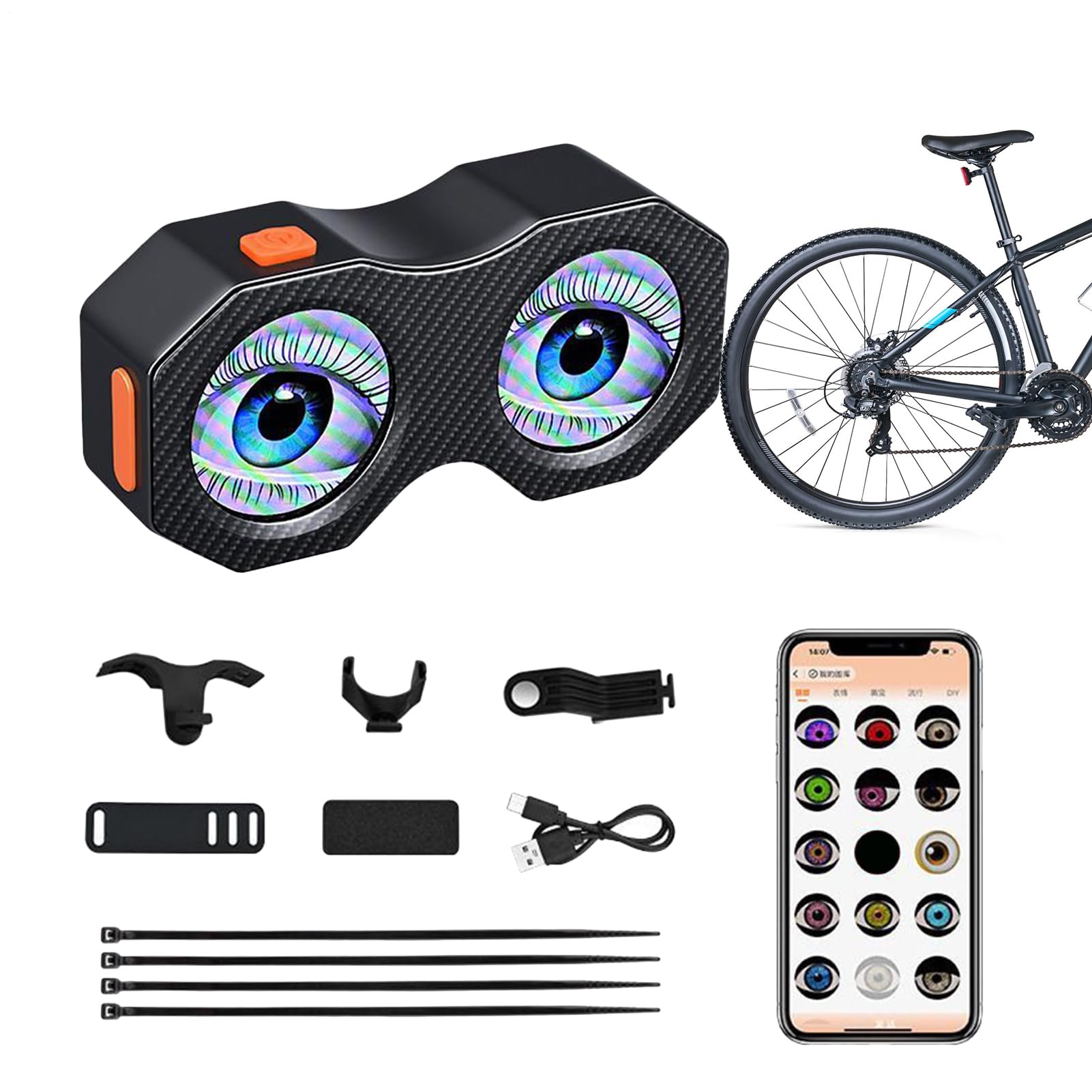 Luz trasera para bicicleta, luces recargables para bicicleta, lámpara impermeable para scooter, noche, viajes, ciclismo, niños, mujeres y hombres