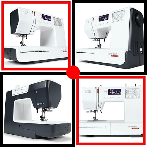 Miniatura 4 de Bernette Máquina de coser computarizada B38 Swiss Design | 394 puntadas, pantalla LCD, mesa de extensión, 8 pies prensatelas | Bobinas, agujas,