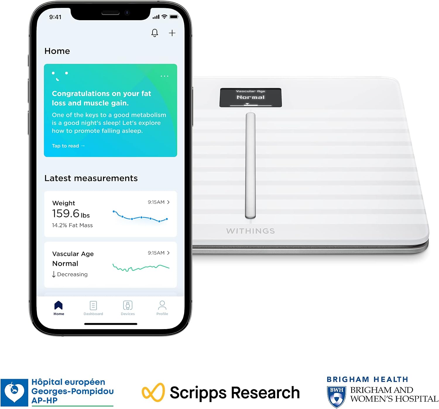 Exclusive Discount 90% Price Withings Body Cardio – Premium Wi-Fi Body Composition Smart Scale, Tracks Heart Health, Vascular Age, BMI, Fat, Muscle & Bone Mass, Water %, Digital Bathroom Scale with App Sync via Bluetooth or Wi-Fi
