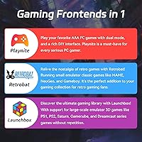 Vista 3 de 5TB Retro Game Console with Built in 60649 RetroVideo Games, Emulator Console Hard Drive HDD with 3 Game System, All in One Game Console Plug & Play