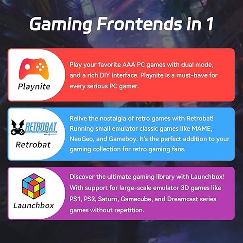 Miniatura 3 de Retro Game Console 4T HDD Emulator Console with built in 55,433 Games, Game Drive Video Game Console Preloaded with Playnite, Launchbox, Retrobat 3