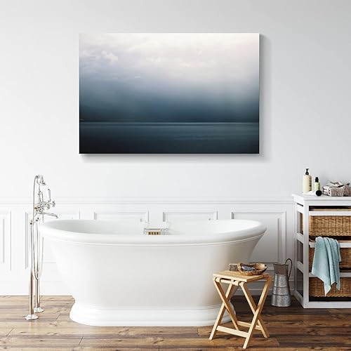 Miniatura 761 de Lienzo artístico para pared, pinturas de arte abstracto, fantasía azul, grafiti colorido sobre fondo blanco; decoración artística moderna para sala