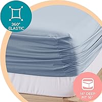 Vista 3 de Comfort Spaces - Juego de sábanas de 4 piezas Coolmax supersuave y resistente a la decoloración que absorbe la humedad con elásticos alrededor que
