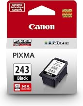 PG-243 Genuine Black Ink Cartridge, Compatible with iP2820, MX492, MG2420/2520/2920/2922/2924/3020/2525, TS3120/302/302a/202/4520/3320