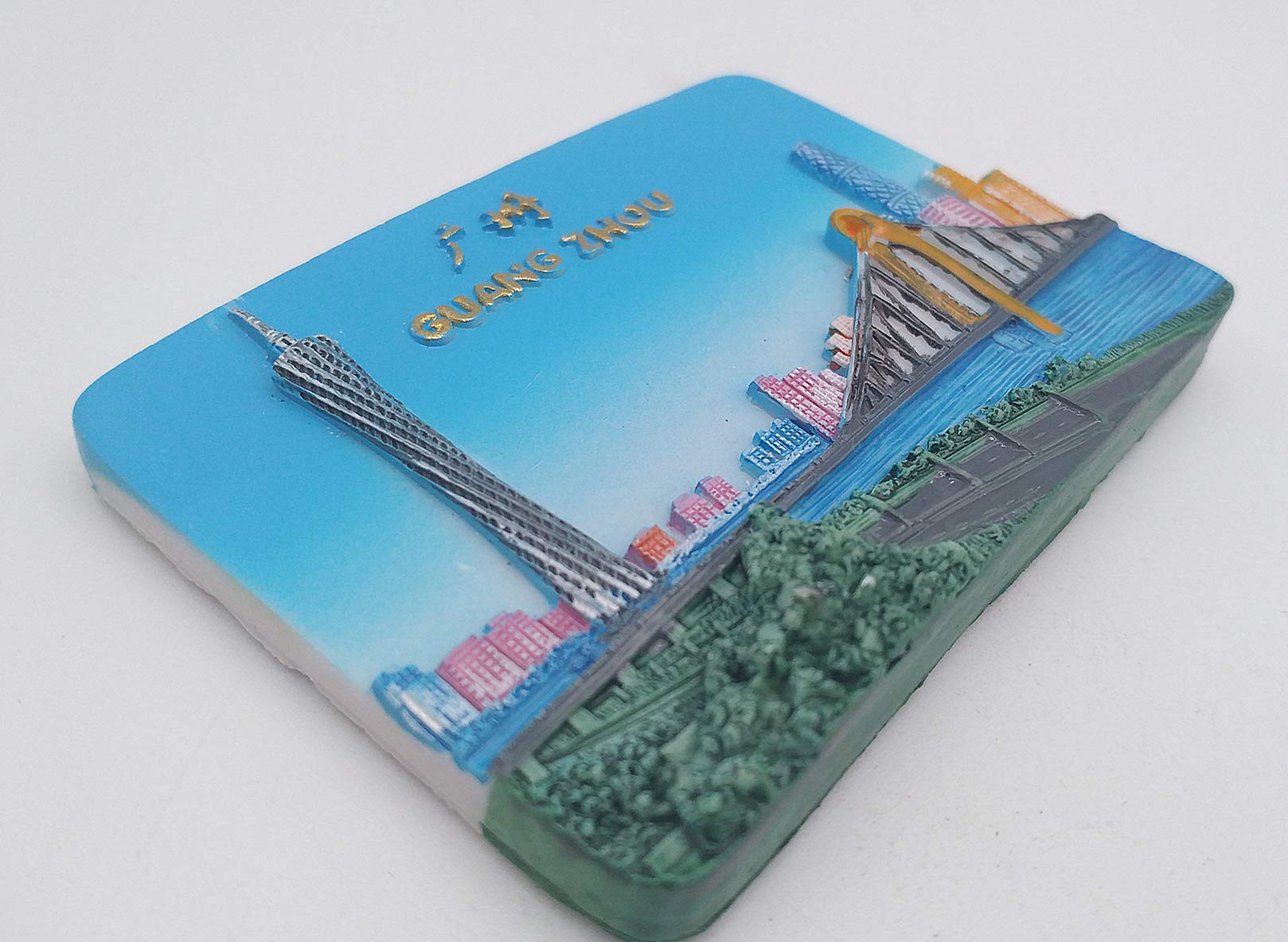 Aimant De Réfrigérateur 3D Shenzhen Chine - Souvenir Voyage, Décoration Cuisine | 7x7 Cm, Résine