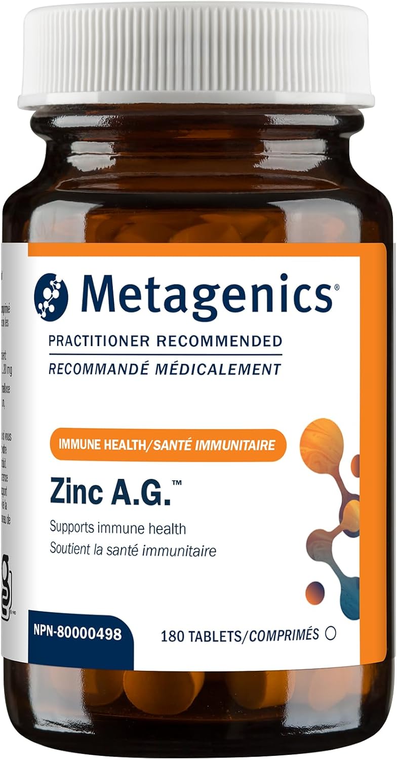 Metagenics Zinc A.G. Tablets, 180 Count