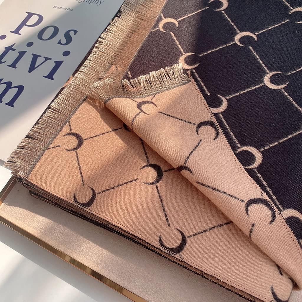 Sciarpa Scialle Stelle imitazione Cashmere Sciarpa Uomini Donne Sciarpe Autunno e calda Coperta invernale Scialle e impacchi sciarpe femminili Stola Elegante