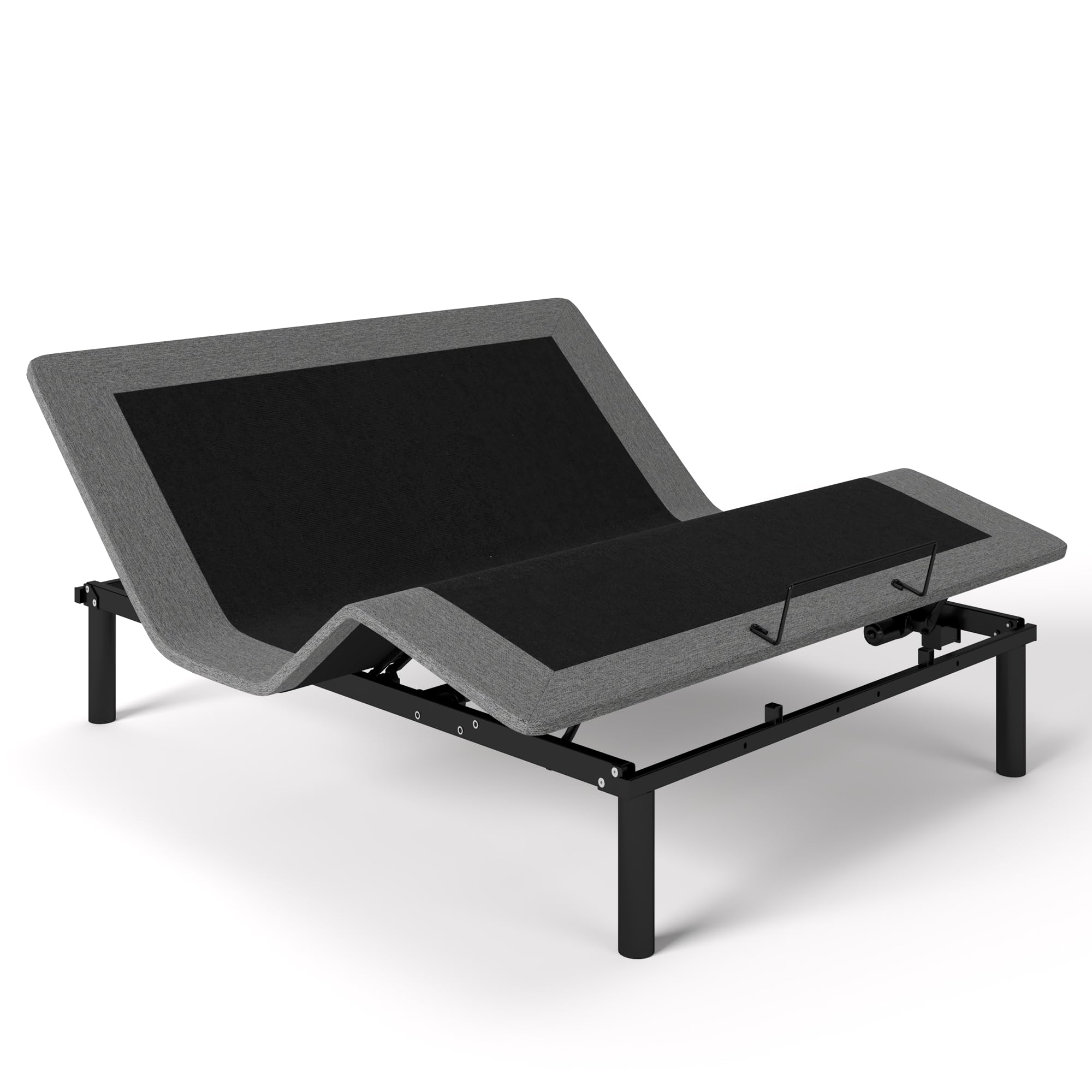GOLDORO Queen Size Adjustable Bed Frame, Electric Bed Base, Wireless Remote Control, Whisper Quiet Durable Motor, Independent Head and Foot Incline, Fabric Covered