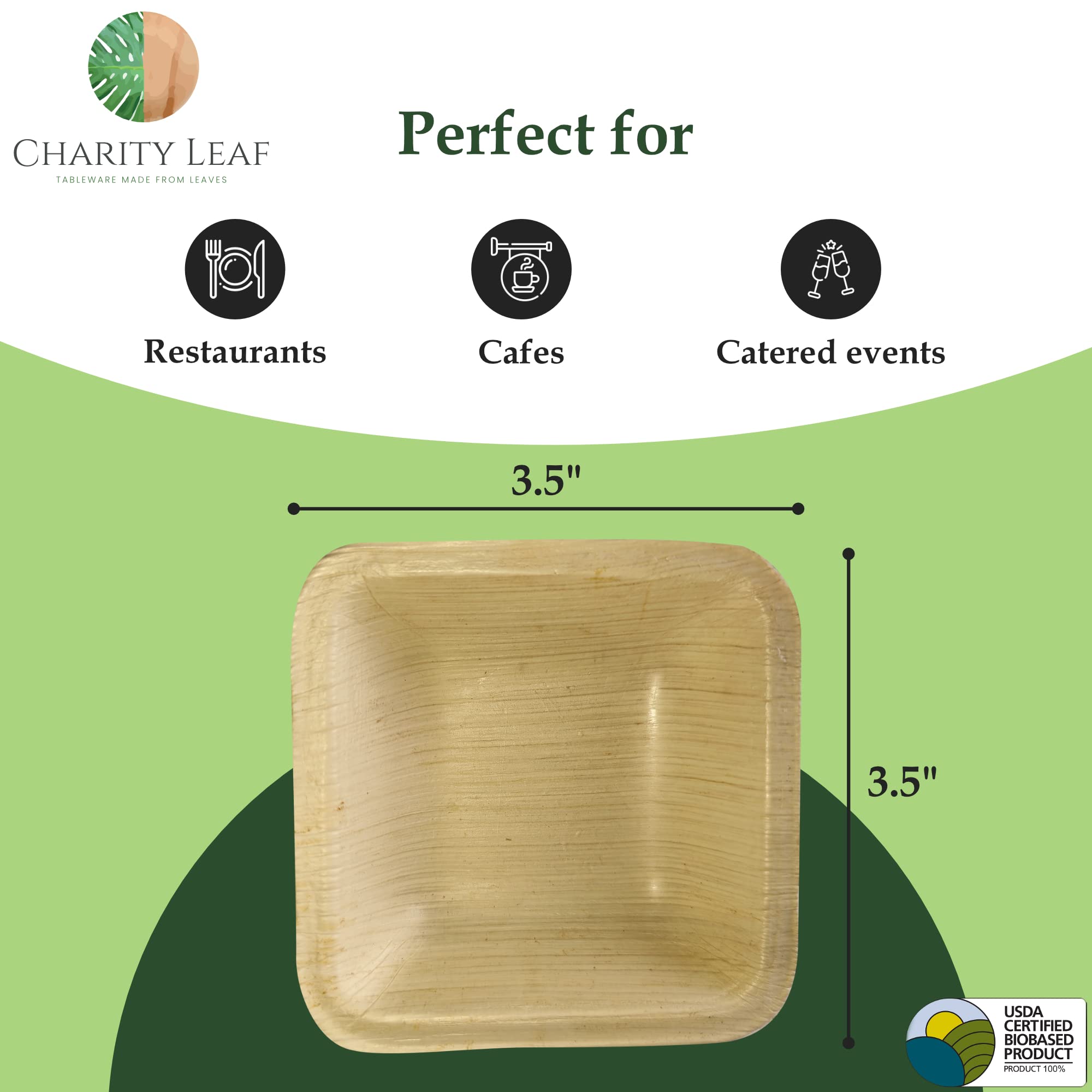 Charity Leaf Disposable Bowl