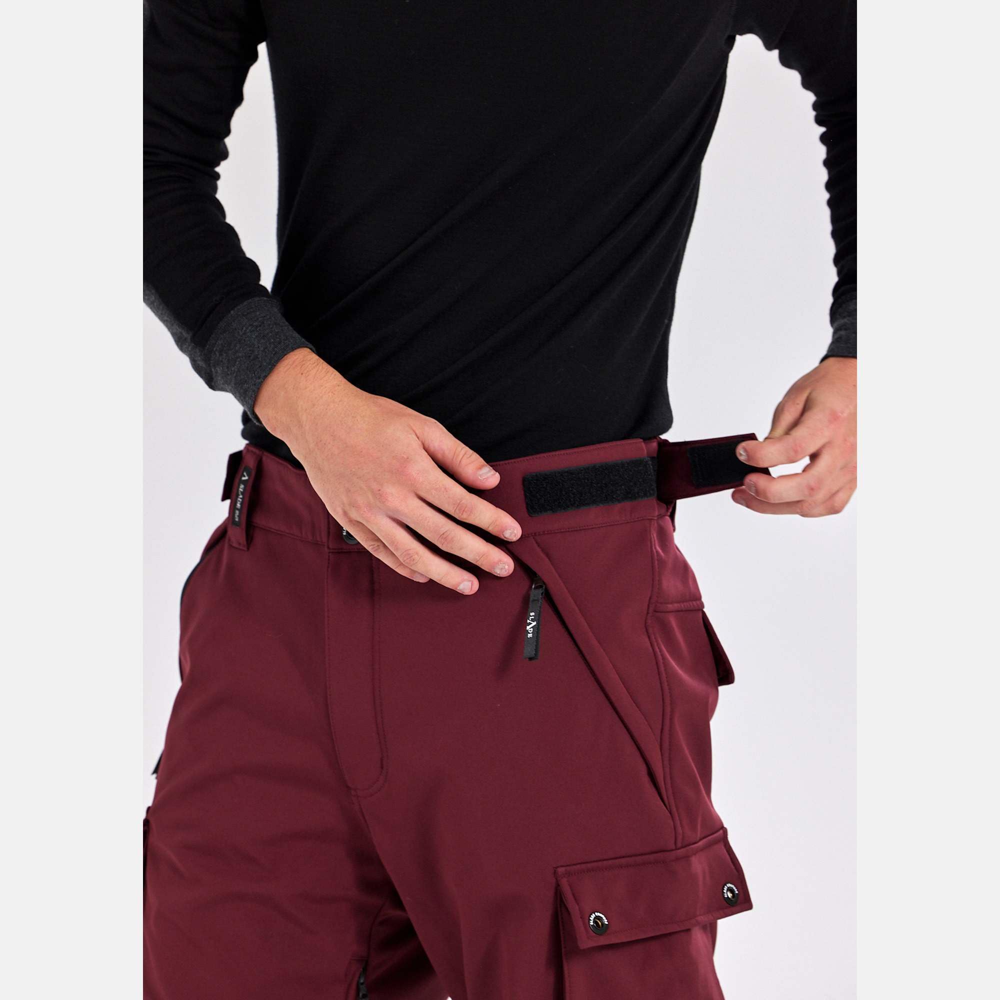 Slade Colorado Softshell Cargohose Snowboardhose – atmungsaktiv, Wind- und wasserabweisend mit verstellbarem Bund und Taschen für Alpinskifahren und Snowboarden Herren