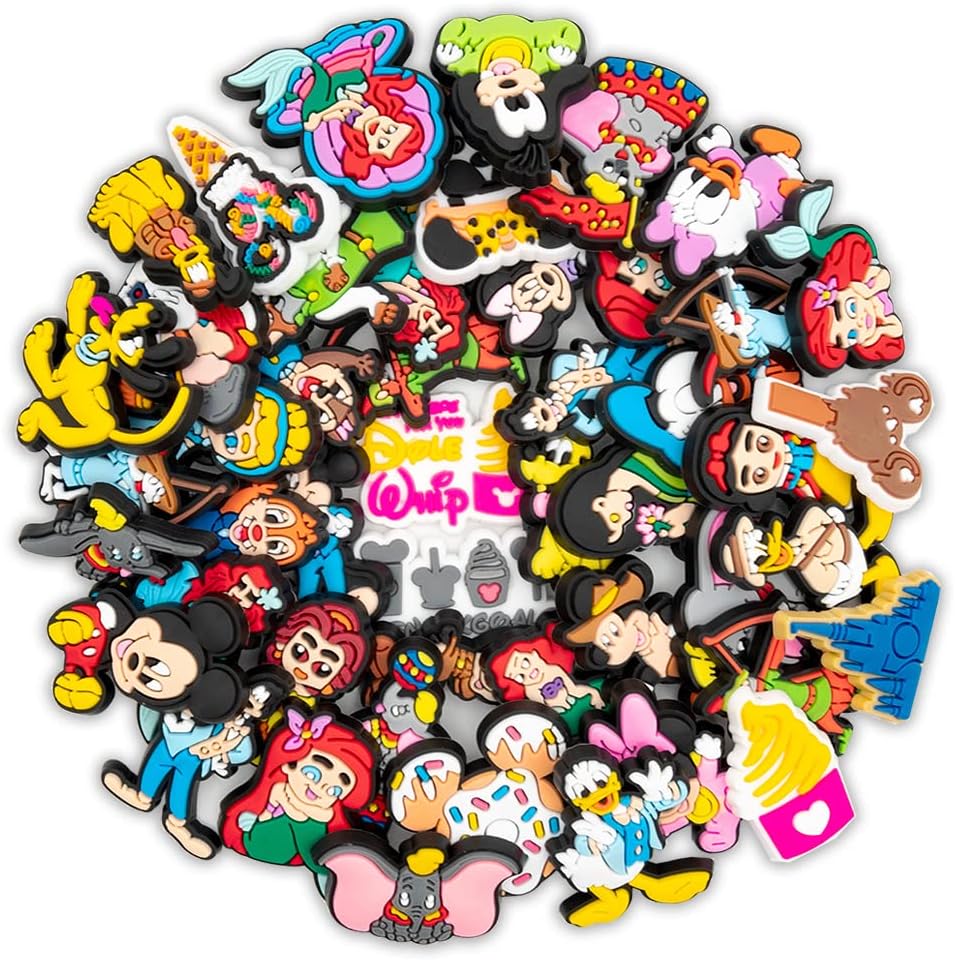 44 PCS Cartoon Croc Charms for Kids Shoe Decoration Charms