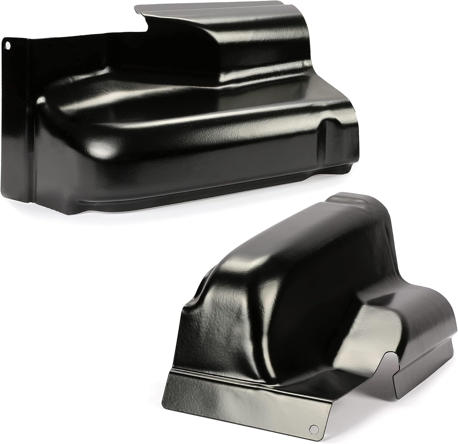 ECOTRIC Steel Cab Corner Covers Compatible with 2004-2008 Ford F-150 2006-2008 Lincoln Mark LT 4 Door Crew Cab Pickup Truck, Rust Repair Panel Replacement Left & Right