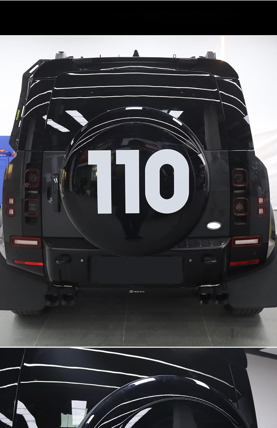 ランドローバーディフェンダー90/110リア吊りタイヤカバースペア ランドローバーディフェンダー90/110リア吊りタイヤカバースペア