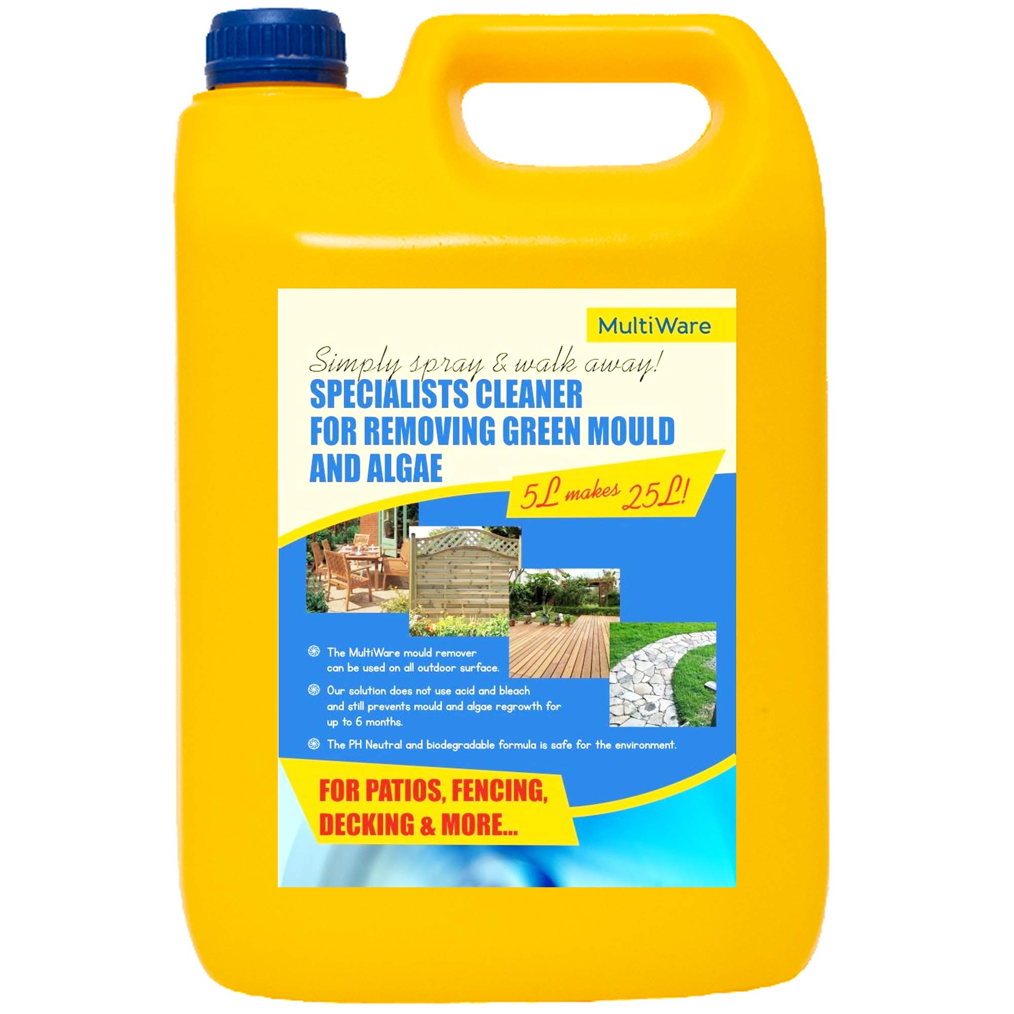 Buy MultiWare Patio Cleaner Simply Spray and Walk Away Green Mould and