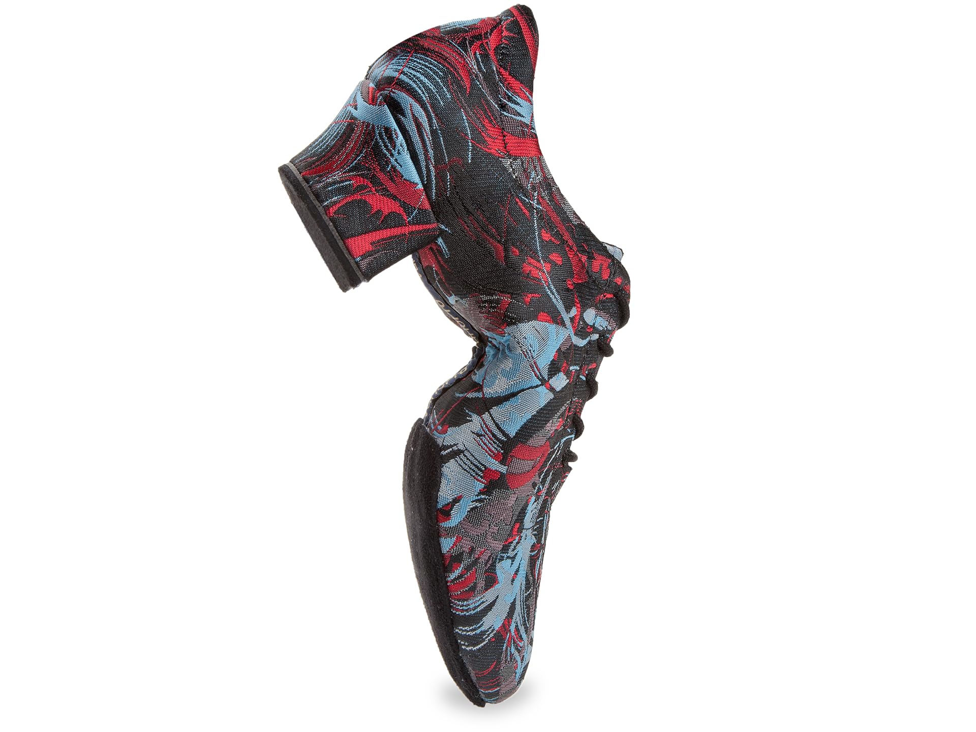Diamant VarioPro Zapatillas de entrenamiento para mujer 189-234-628 de terciopelo negro/rojo/azul – Normal – 3,7 cm Cuban – Fabricado en Alemania