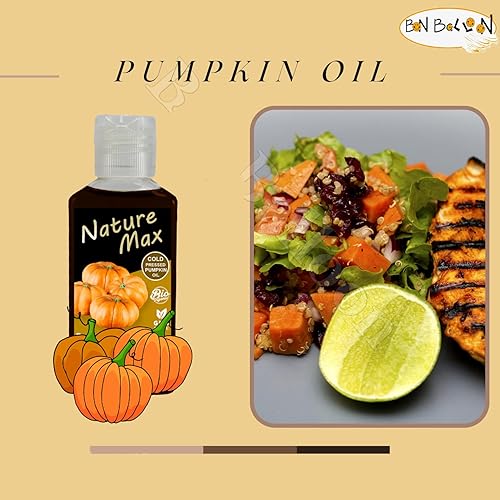 Miniatura 4 de Nature Max - Aceite esencial de grano de calabaza, aceites esenciales naturales sin diluir puro para el cuidado del cabello y la piel, prensado en