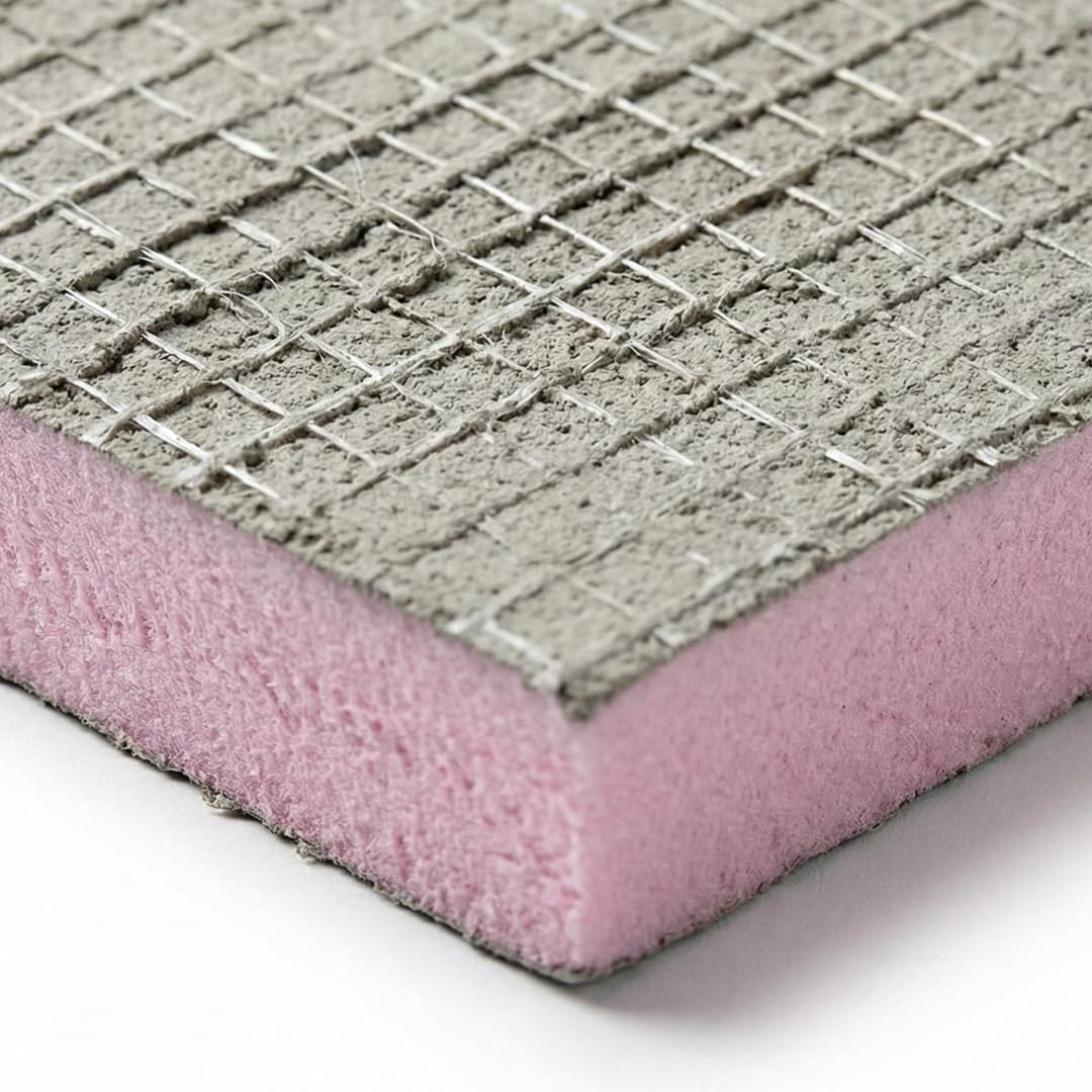 doitBau XPS-Bauplatten 9 Stück (6,48 m²) – 120 × 60 × 2,0 cm – Fliesen- & Entkopplungsplatte aus Hartschaum – beidseitig spezialbeschichtet – extrem druckfest ca. 380 kPa – für Innen- & Außenbereich