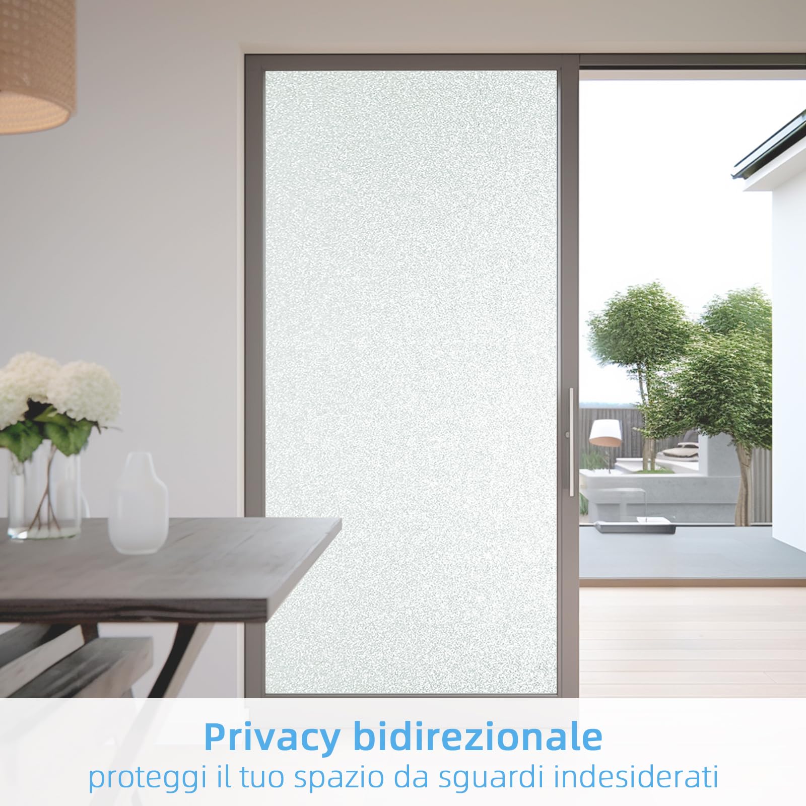 Pellicola Oscurante Per Vetri - Antisguardo E UV, Senza Colla, Facile Da Applicare E Rimuovere - Foto 4