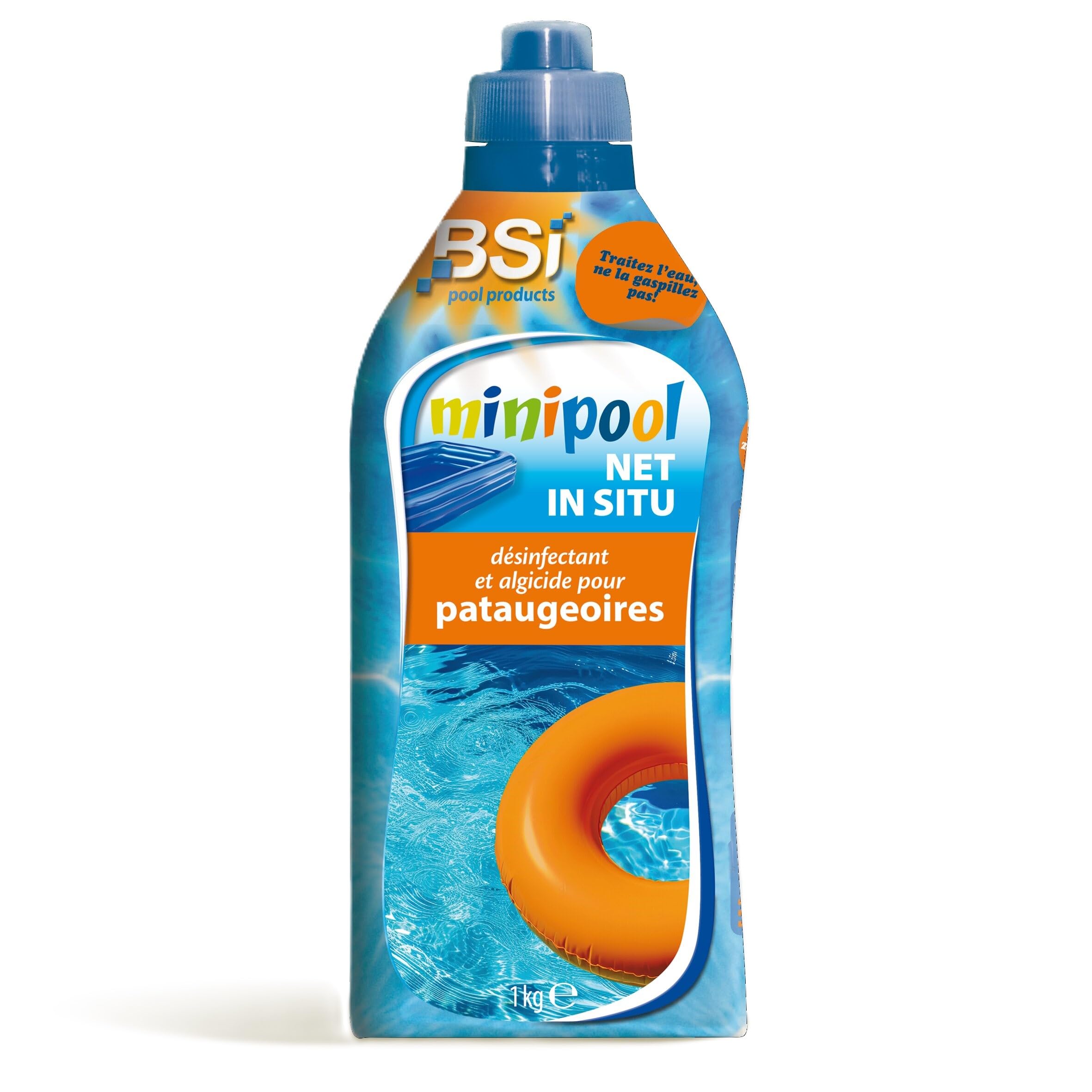 BSI - Mini Pool - Entretien De l'eau - sans Chlore - Poudre - Spécial Petites Piscines - 1Kg