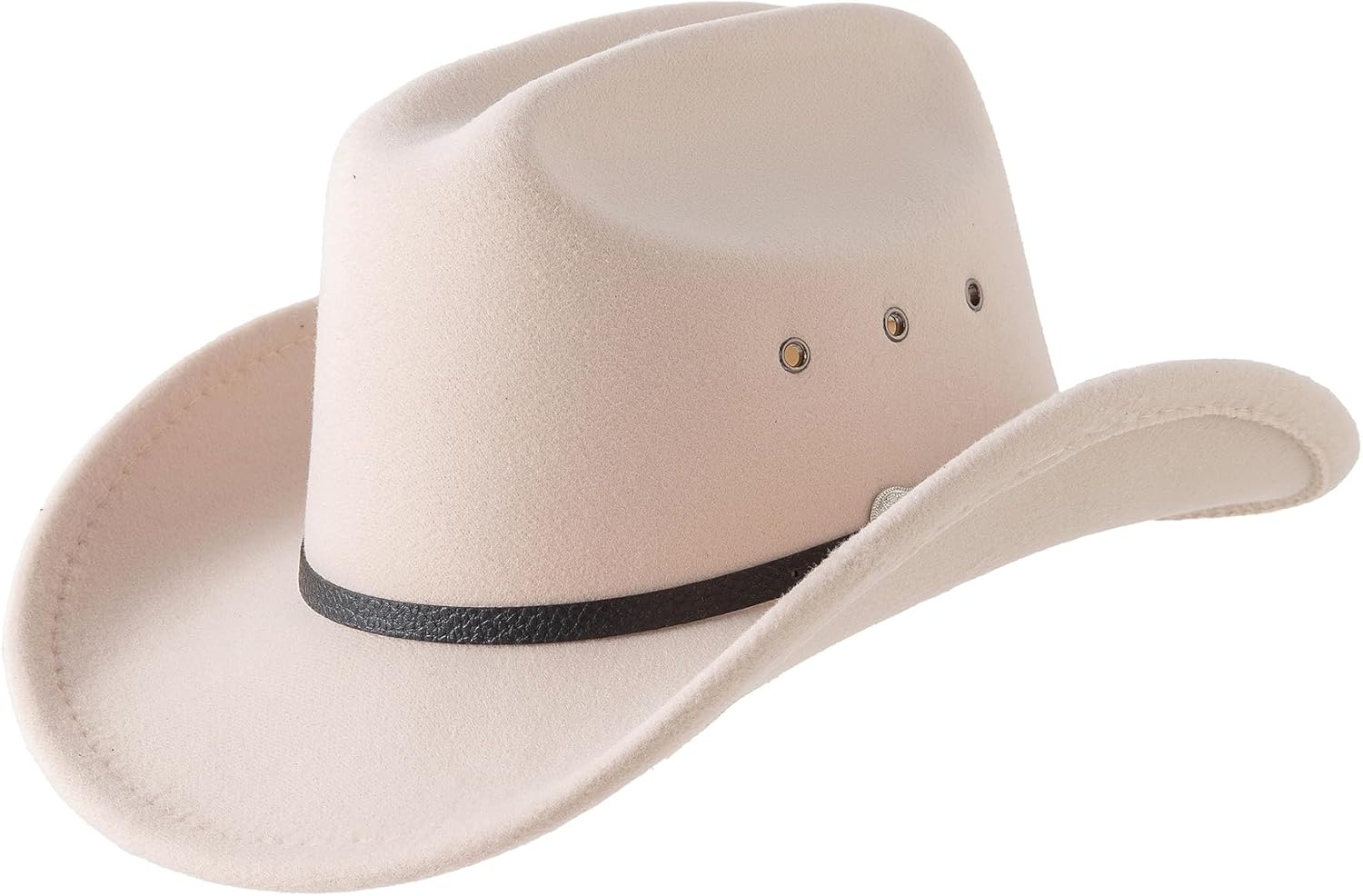 Jastore Kids Western Cowboy Cowgirl Hat Boys Girls Felt Fedora Hats with Buckle Belt - Image 3