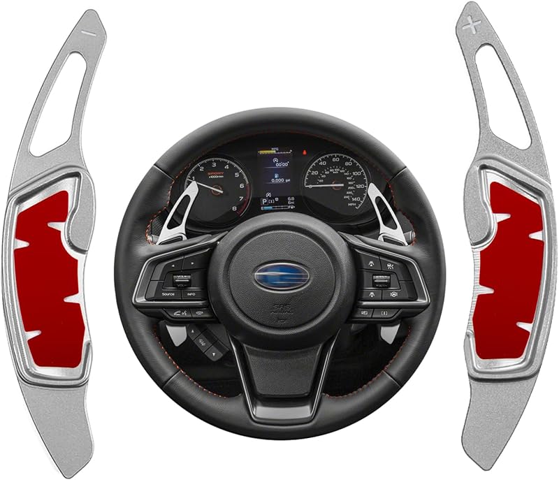 Extensor de Paddle Shift CKE Prata para Subaru Forester, Outback, XV Crosstrek e Outros – Par