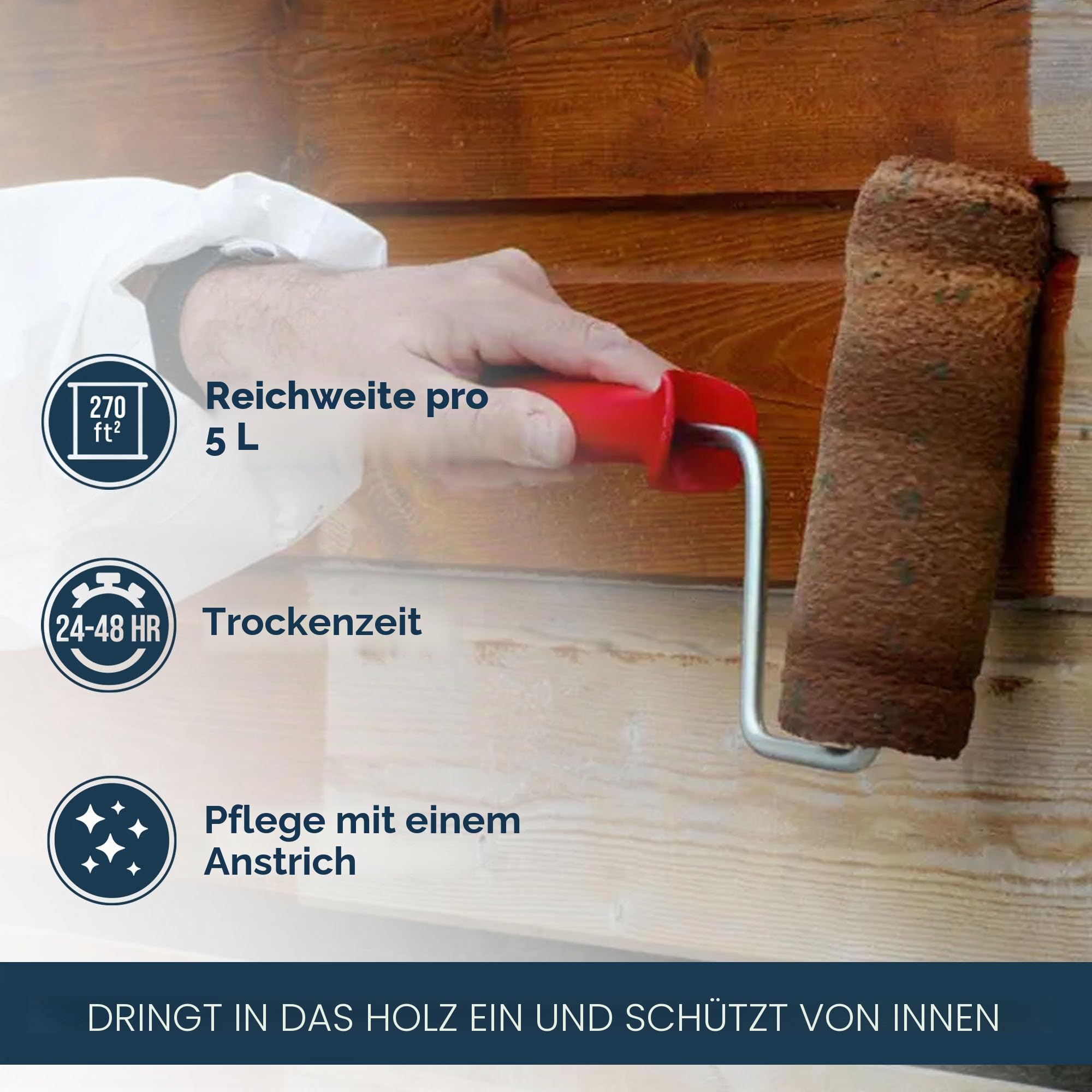 OWATROL TEXTROL - Farblose Tönung - Saturator Holz Outdoor auf Basis natürlicher Pflanzenöle für Hütten Barrieren Schuppen Außenholzverkleidung - Holz Terrassenöl - 5 L