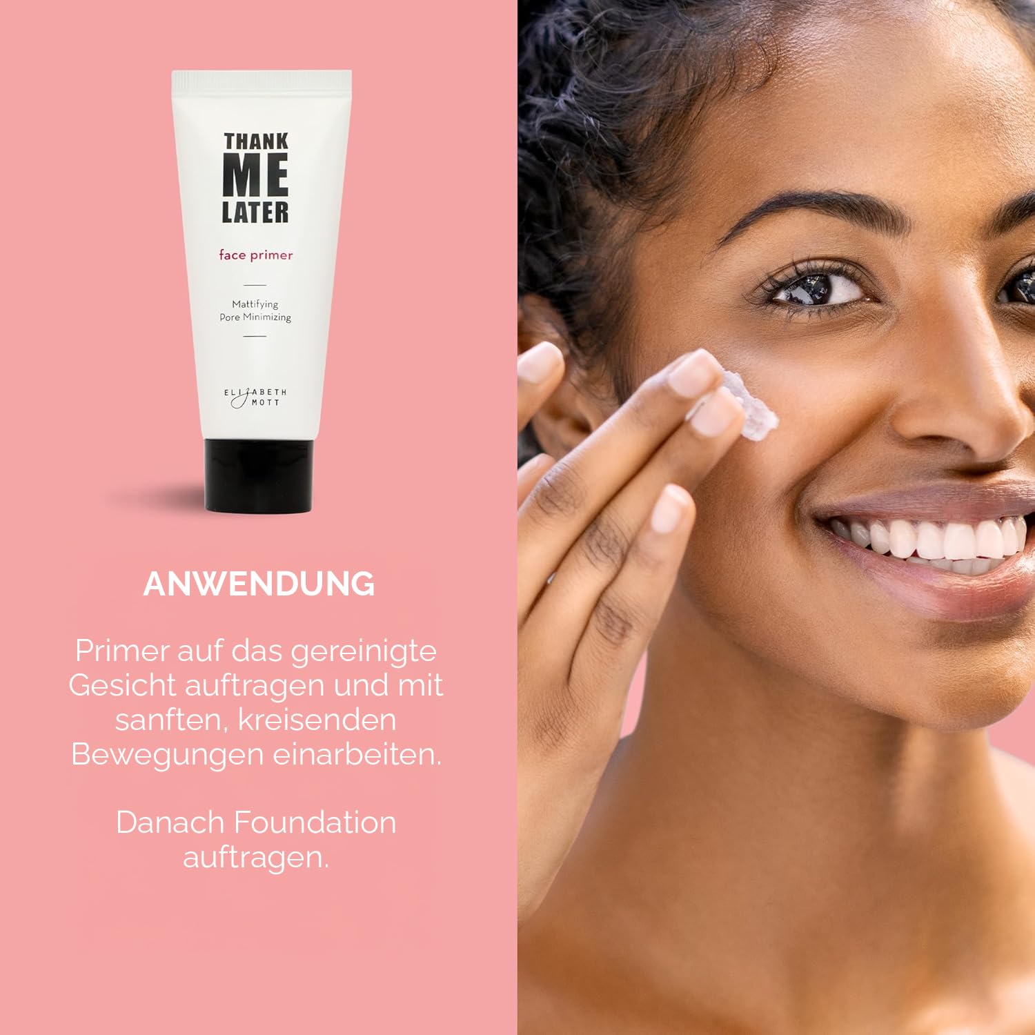 Elizabeth Mott Wasserfester Lidschatten gegen fettige Augenlider und Falten. Matte Face Primer (30 g) Claro
