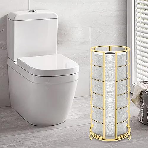 Miniatura 7 de NearMoon Soporte organizador de papel higiénico, almacenamiento de 3 rollos de papel higiénico, accesorio de baño de metal, soporte de rollo