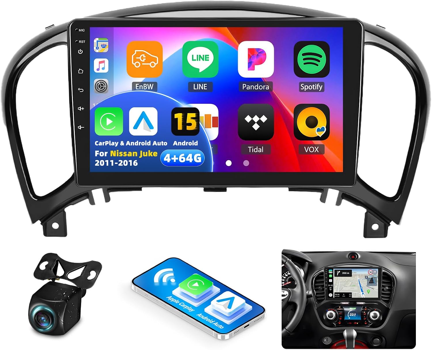 [4G+64G] Car Radio for Nissan Juke...