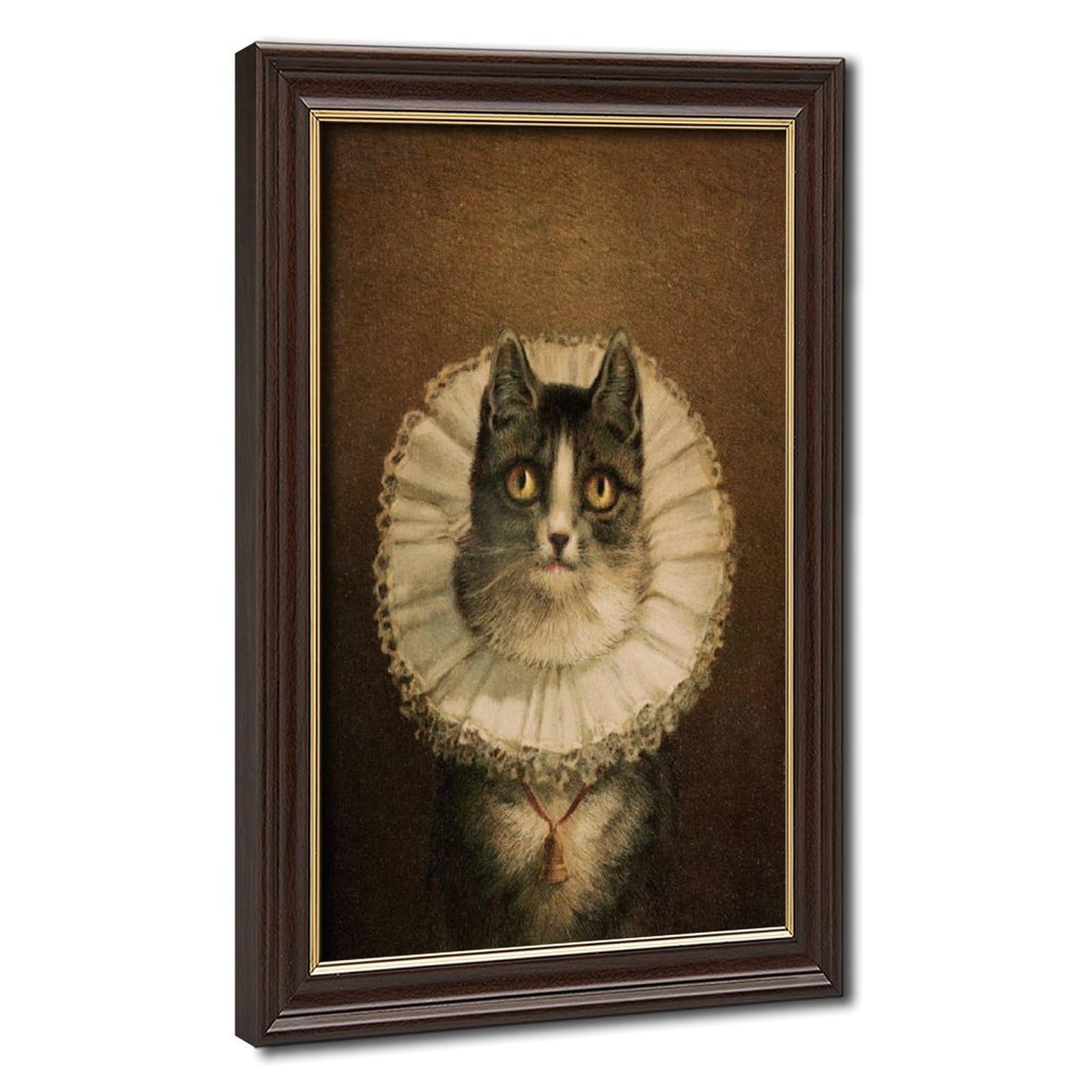 Impression sur toile chat victorien WCYB avec cadre suspendu élégant - 8