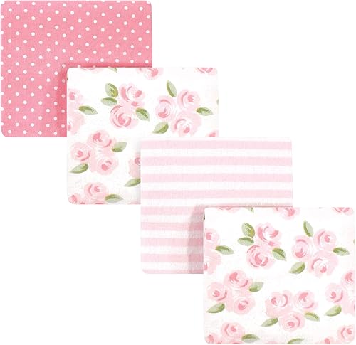 Little Treasure Manta unisex de franela de algodón para bebé, Beyoutiful 4 unidades, talla única