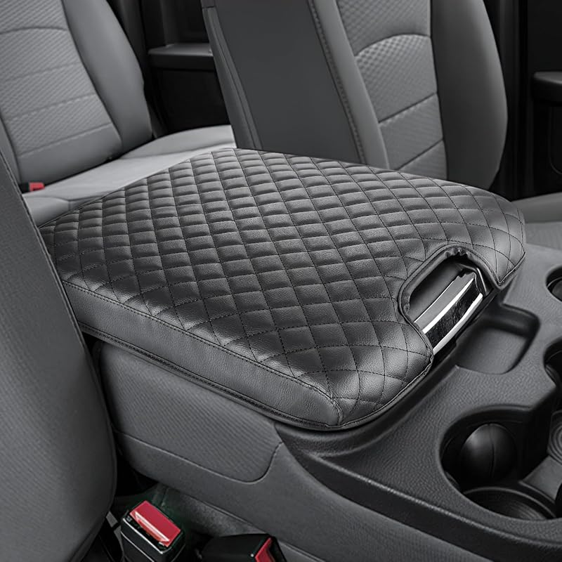 Capa para console central JOYTUTUS em couro PU para Ram com banco Jump Seat