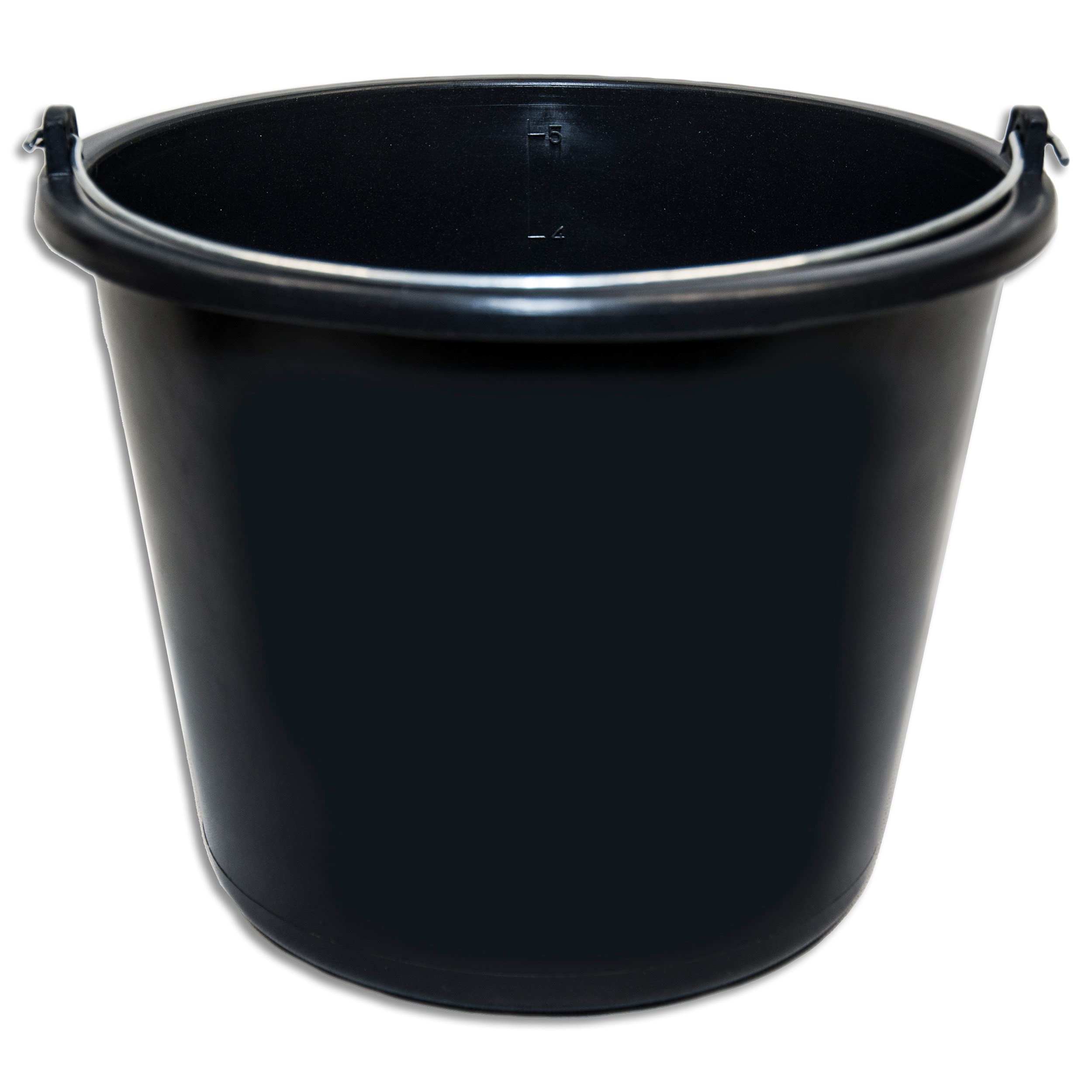 Stella Bucket for Construction Site - Black (5 Litres)